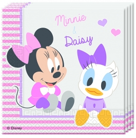 Disney Baby Minnie Mouse en Katrien servetten 33 x 33 cm. 20 st.