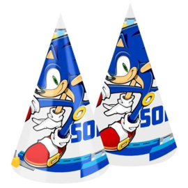 Sonic feesthoedjes 6 st.