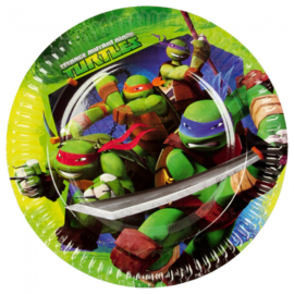 Ninja Turtles gebakbordjes ø 18 cm. 8 st.