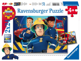 Brandweerman Sam puzzel Sam helpt je uit de brand 2 x 24 stukjes