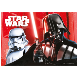 Star Wars eetbare taart decoratie 14,8 x 21 cm.