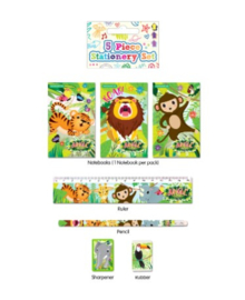 Jungle Fun schoolset 5-delig