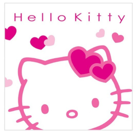 Hello Kitty servetten Hearts 33 x 33 cm. 20 st.