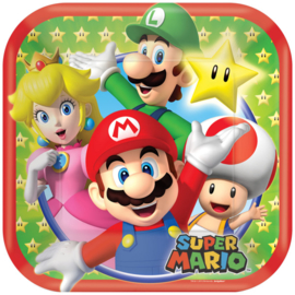 Super Mario Bros gebakbordjes FSC 18 cm. 8 st.
