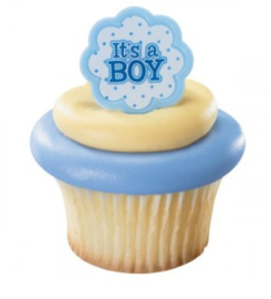 It's a boy cupcake ringen 6 st.