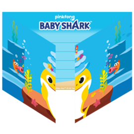 Baby Shark uitnodigingen 8 st.