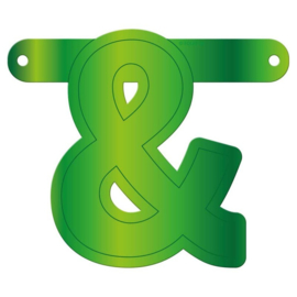 Banner symbool & lime groen