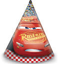 Disney Cars 3 feesthoedjes 6 st.