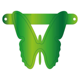 Banner symbool vlinder lime groen