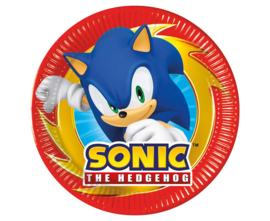 Sonic gebakbordjes ø 20 cm. 8 st.
