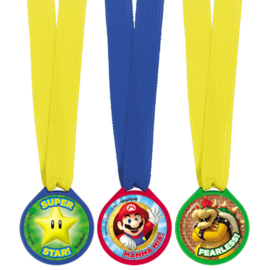 Super Mario Bros uitdeel medailles 12 st.