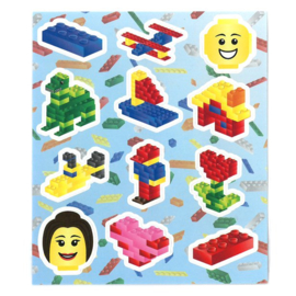 Lego Block Party stickervel 12 x 10 cm.