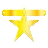 Banner ster symbool geel