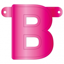 Banner letter B fuchsia