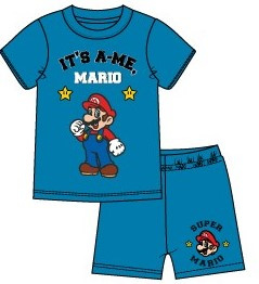 Super Mario Bros shortama turquoise mt. 104
