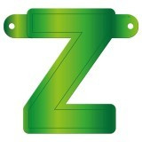 Banner letter Z lime groen