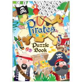 Piraten uitdeel mini puzzelboekje (Engelstalig) 10 x 14,3 cm.