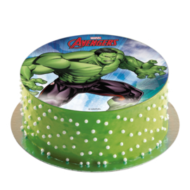 Avengers Hulk ouwel taart decoratie ø 20 cm.
