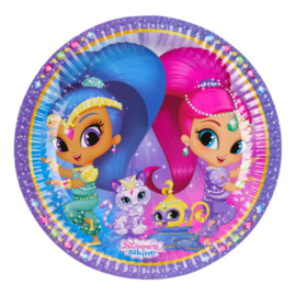 Shimmer and Shine party bordjes ø 23 cm. 8 st.