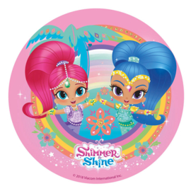 Shimmer and Shine ouwel taart decoratie ø 20 cm.