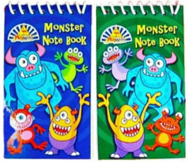 Monster mini notitieboekje p/stuk