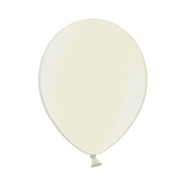 Ballon metallic ivoor ø 30 cm. 10 st. (Belbal)