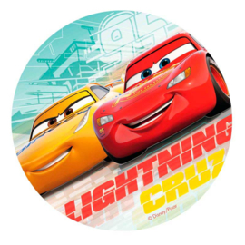 Disney Cars ouwel taart decoratie Lightning Cruz ø 20 cm.