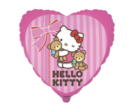 Hello Kitty hart folieballon Best Friend 48 cm.