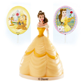 Disney Princess Belle taart decoratie set