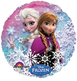Disney Frozen folieballon Anna en Elsa ø 45 cm.