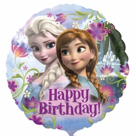Disney Frozen folieballon happy birthday ø 43 cm.