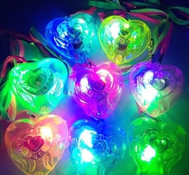 LED Hart Ketting, per stuk