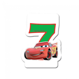 Disney Cars 2D 7e verjaardag taart kaars