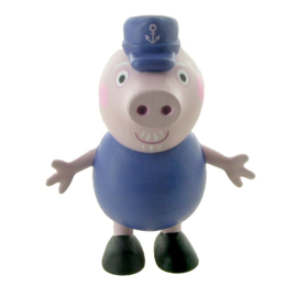 Peppa Pig opa taart topper decoratie 7 cm.