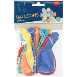 Latex ballonnen 'Welkom Sint en Pieten' - 23 cm - 12 stuks