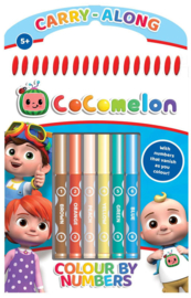 CoComelon kleur op nummer kleurboek en viltstiften
