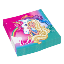 Barbie servetten Dreamtopia 33 x 33 cm. 20 st.
