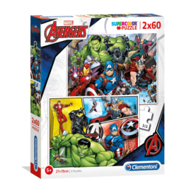 Avengers puzzel 2 x 60 stukjes