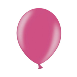 Ballon metallic fuchsia ø 30 cm. 10 st. (Belbal)