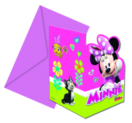 Disney Minnie Mouse Happy Helpers uitnodigingen 6 st.