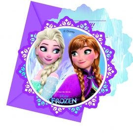 Disney Frozen Northern Lights uitnodigingen 6 st.