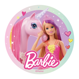 Barbie taart en cupcake decoratie