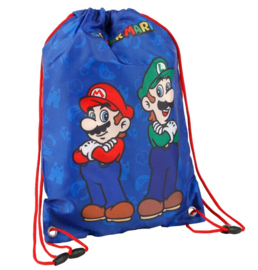 Super Mario Bros gym- zwemtas Mario en Luigi 40 x 29 cm.