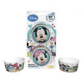 Disney Mickey en Minnie Mouse cupcake vormpjes 50 st.