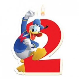 Disney Donald Duck 2e verjaardag taart kaars