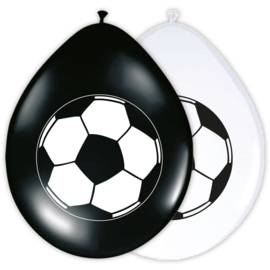 Voetbal ballonnen ø 30 cm. 8 st.