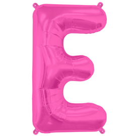 Folieballon letter E fuchsia 86 cm. (North Star Balloons)