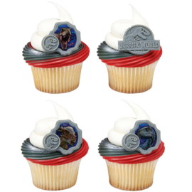 Jurassic World cupcake ring 8 st.