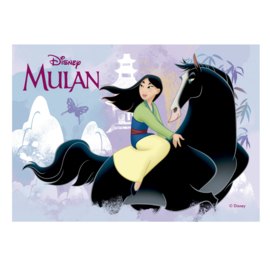 Disney Mulan ouwel taart decoratie 14,8 x 21 cm.