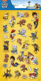 Paw Patrol glitter sticker vel 20 x 10 cm.